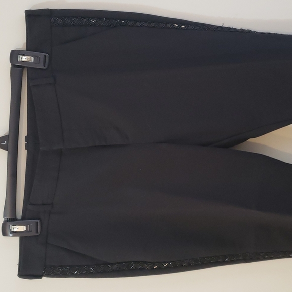 Black Trousers with Beading Detail - Picture 2 of 11